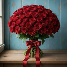Букет Красные розы Блэк Меджик в Клишино
