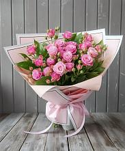 Букет Розовый кустик в Клишино