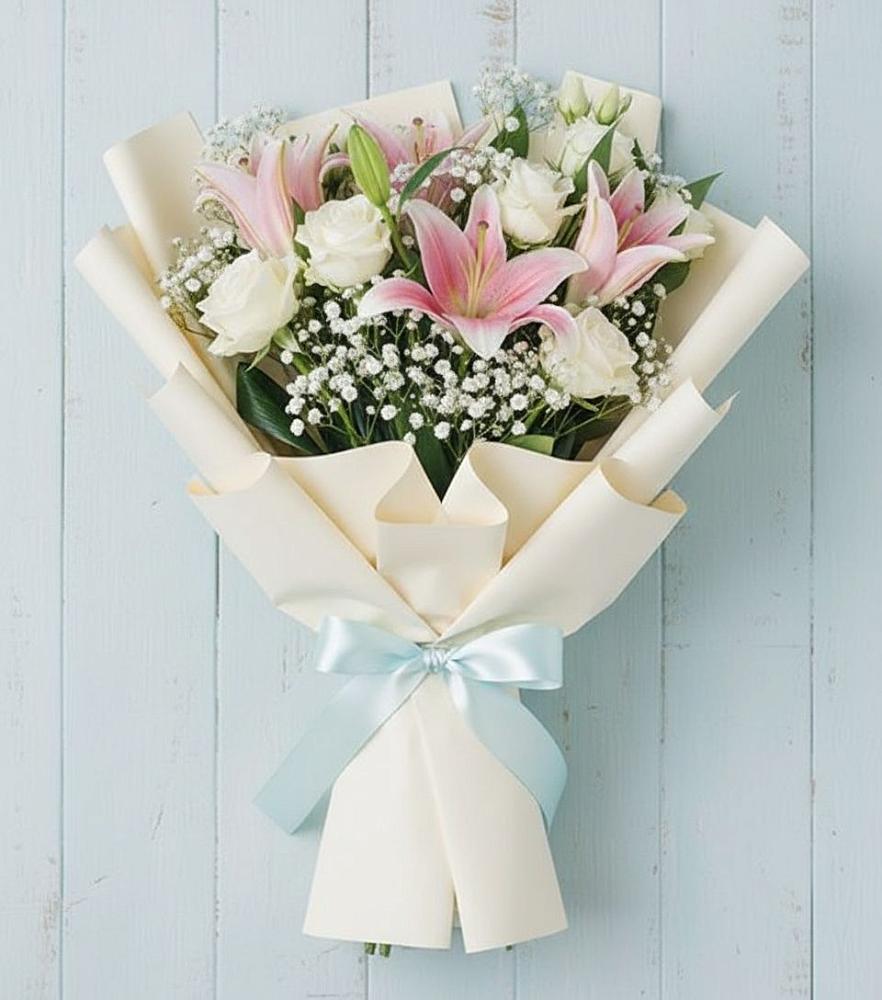 Букет цветов из: Лилии в Клишино