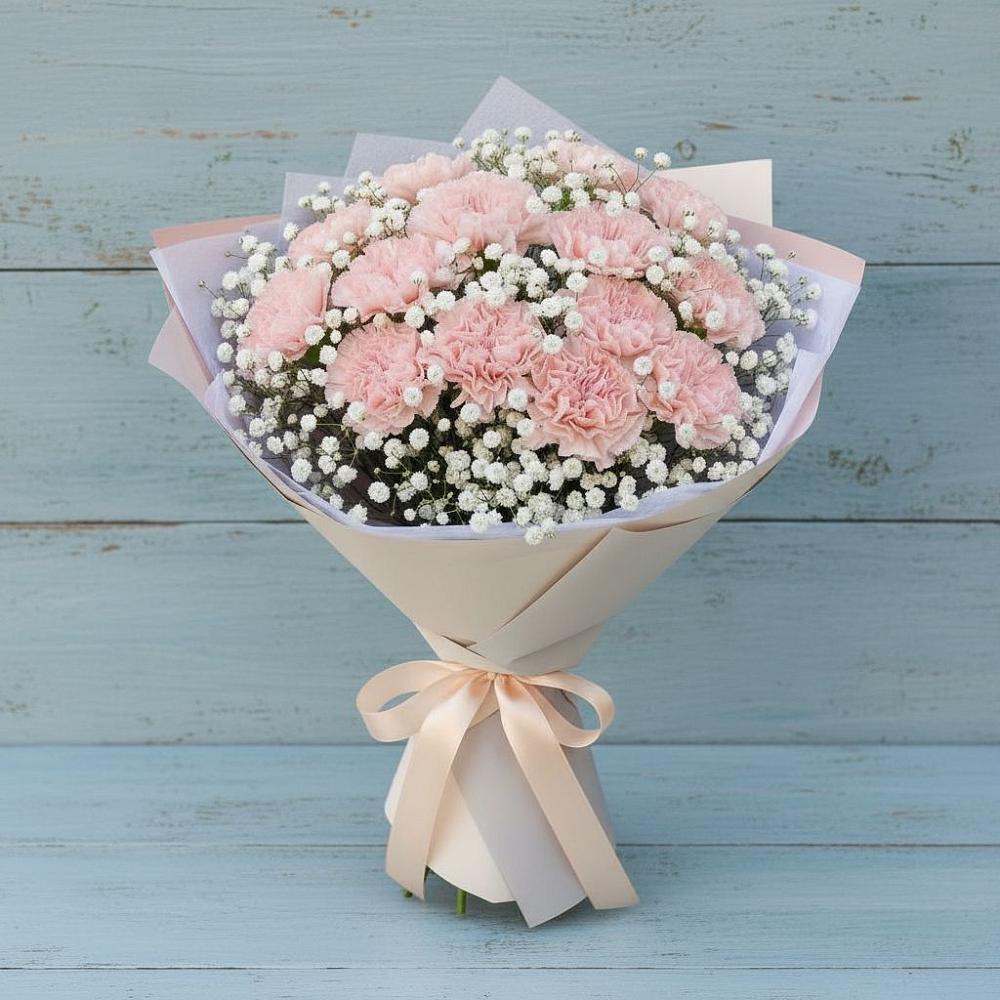 Букет цветов из: Гвоздики в Клишино