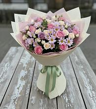 Букет цветов из:  Розы и Хризантемы в Клишино