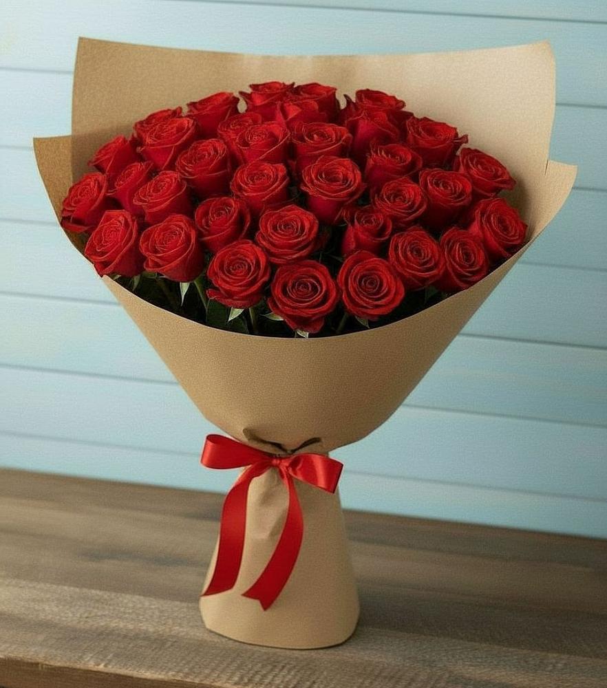 Букет Красные розы Милано в Клишино