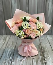 Букет цветов из:  Гвоздики, Розы и Хризантемы #REPLACE_PRED# Клишино