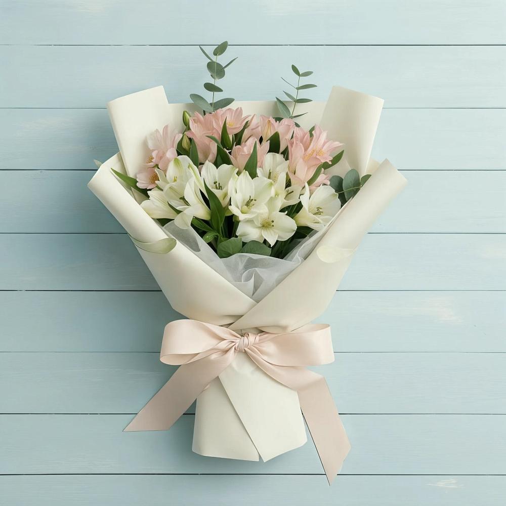 Букет цветов из: Альстромерии в Клишино