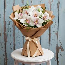 Букет цветов из:  Орхидеи и Розы в Клишино